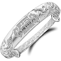 『Arizona bangle 銀金』 SSZUKOOU 999 Sterling Sliver Bracelets Adjustable Chinese